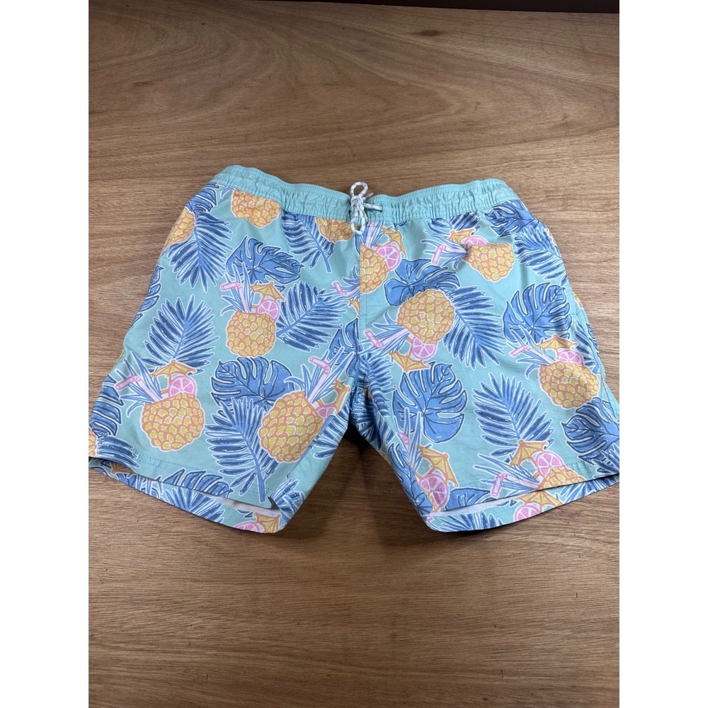 Goodfellow & Co Pineapple Tropical Swim Trunks Shorts Men's Large Lined